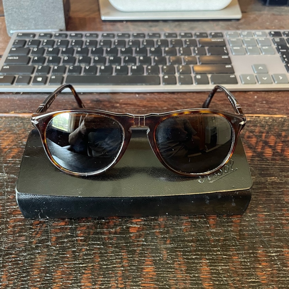 Polarized Persol 9649S Havana/Tortoise Sunglasses - 52/18/145